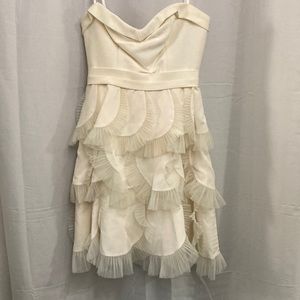 BCBG Maxazria cream dress